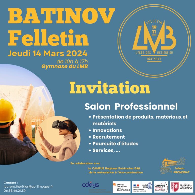 BATINOV au Lycée des Métiers du Bâtiment