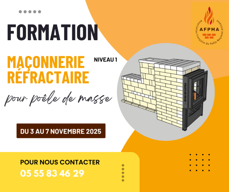 Formation maçonnerie pour poêle de masse