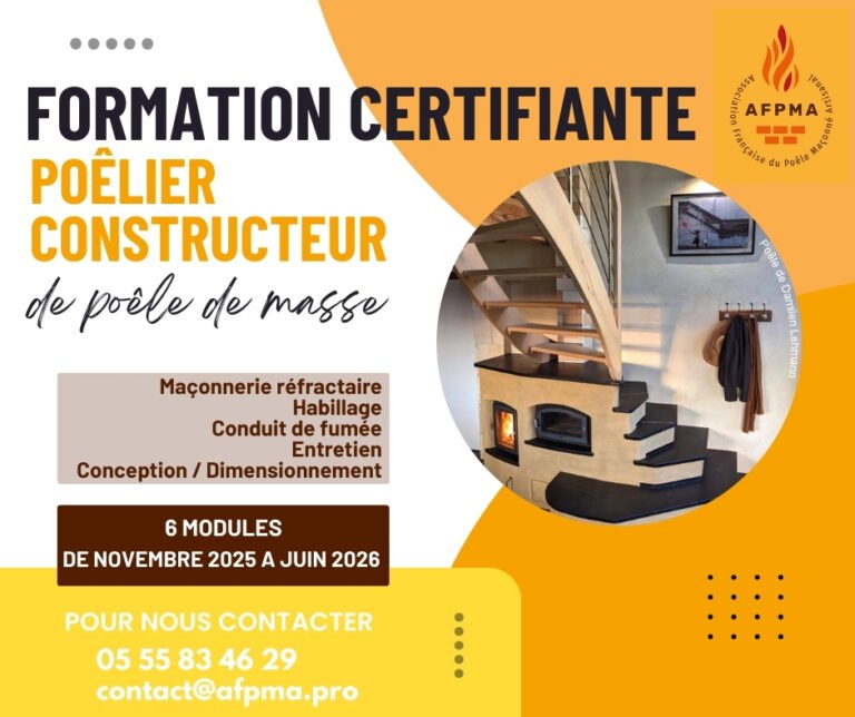 Formation certifiante pour devenir Poêlier